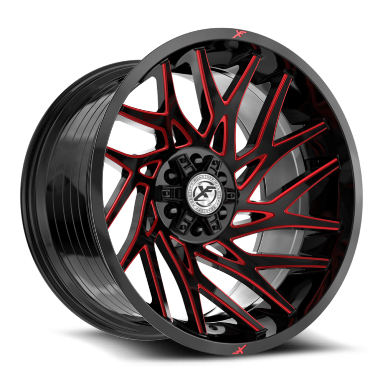 Gloss Black Red Milled