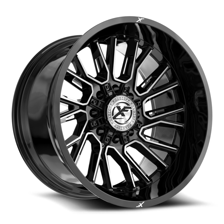 Gloss Black Milled 8 Lug