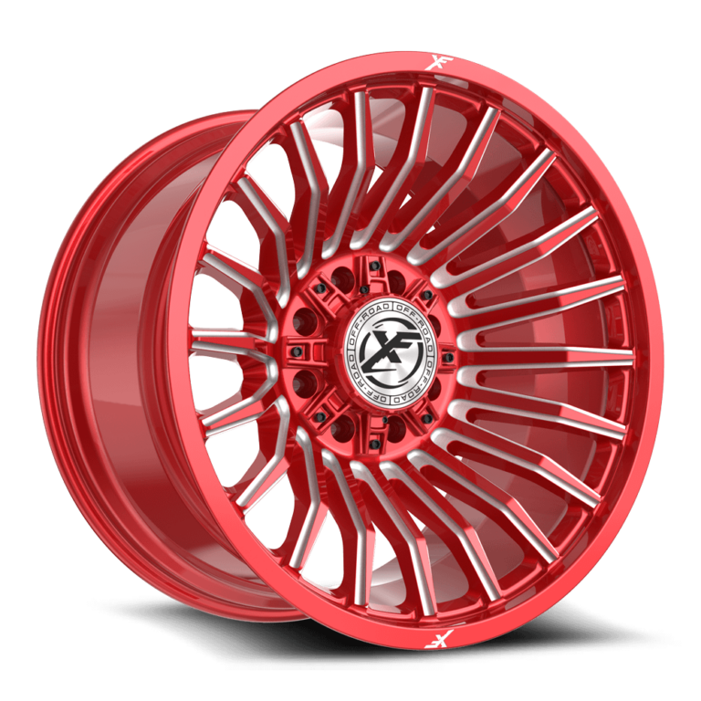 Anodized Red & Milled 8 Lug