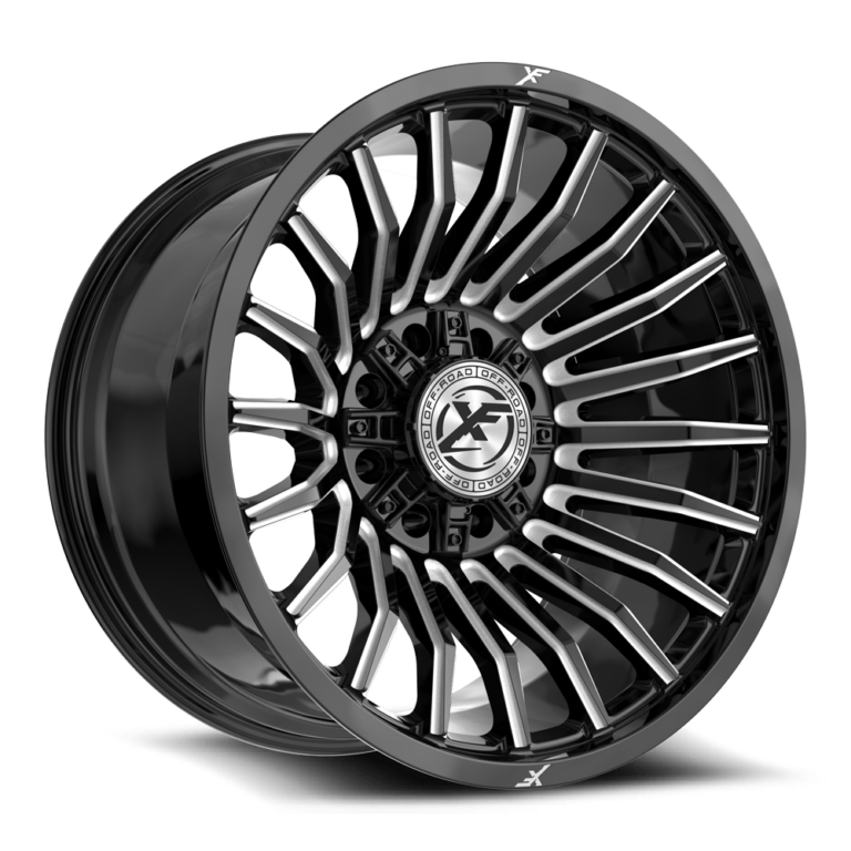 Gloss Black Milled 8 Lug