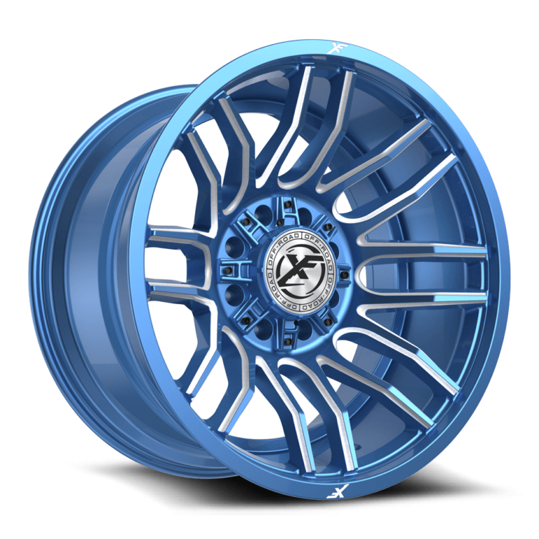 Anodized Blue & Milled 8 Lug