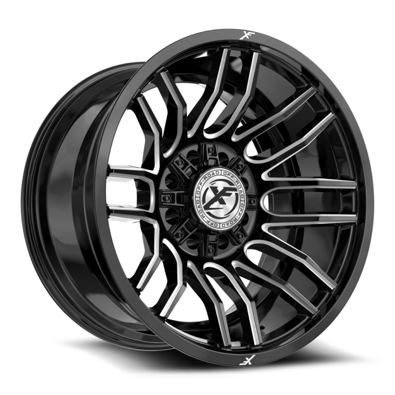 Gloss Black Milled 8 Lug