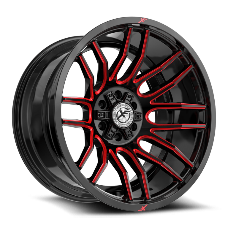 Gloss Black Red Milled