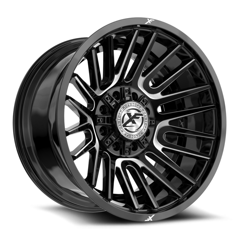 Gloss Black Milled 8 Lug