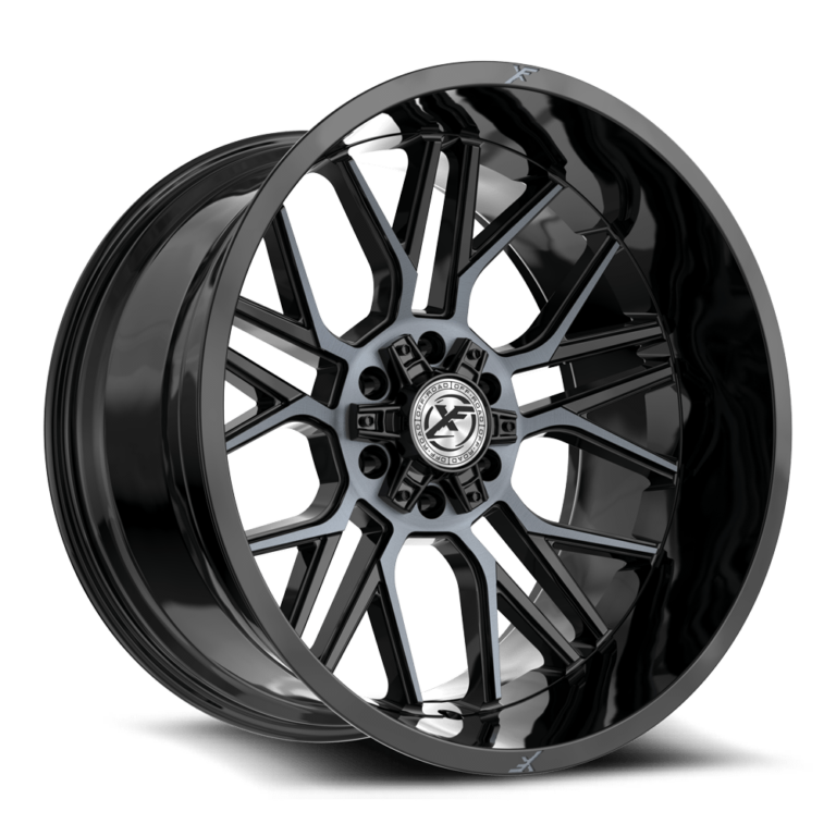 Gloss Black Machined & Titanium