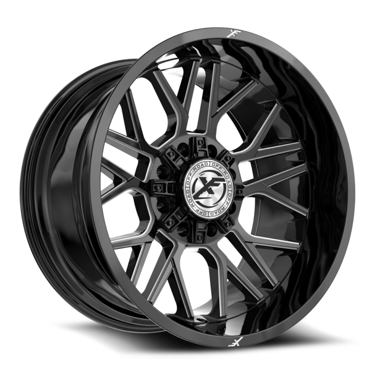Gloss Black Milled 8 Lug