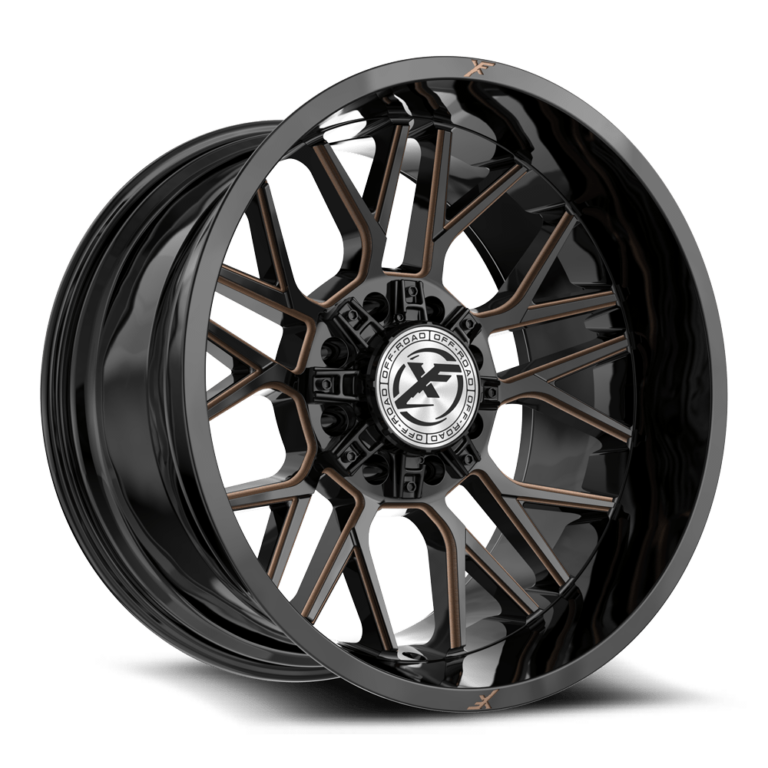 Gloss Black & Bronze 8 Lug