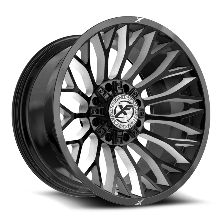 Gloss Black Milled 8 Lug