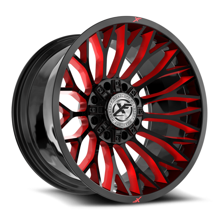 Gloss Black Milled W Red Windows 8 Lug