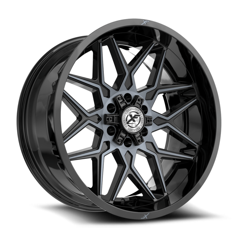 Gloss Black Machined & Titanium