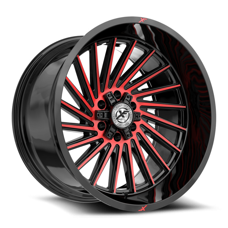 Gloss Black Red Milled