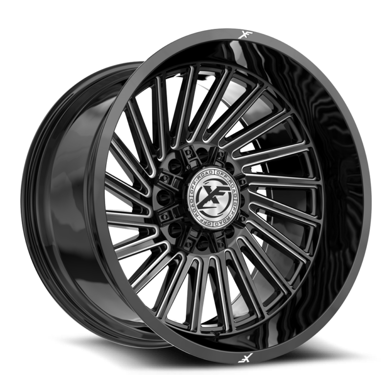 Gloss Black Milled 8 Lug