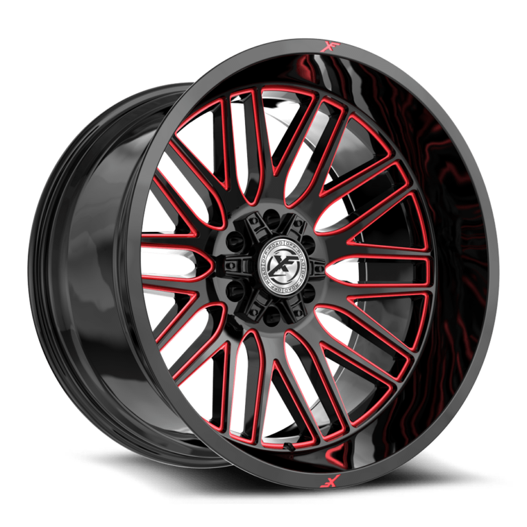 Gloss Black Red Milled